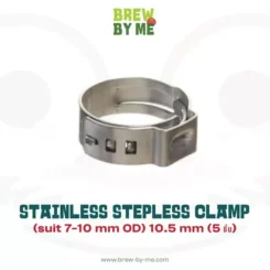 Stainless Stepless Clamp (suit 7-10mm OD) 10.5mm (5 ชิ้น)