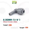 Monotight - 6.35mm (¼') Female x 6.35mm (¼') Male Elbow