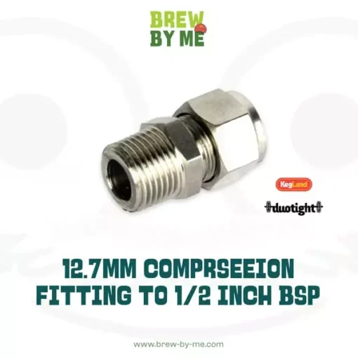 12.7mm Compression Fitting to 1/2inch BSP