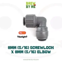 8mm (5/16) Screwlock x 8mm (5/16) Elbow - Duotight