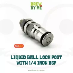 Liquid Ball Lock Post with 1/4 Inch BSP Bulkhead Assembly